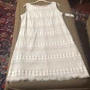 J Howard lace overlay dress